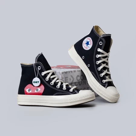 Converse CDG Play High Black